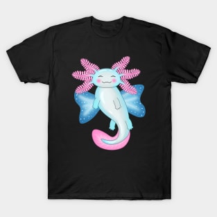 Pastel Fairy Axolotl flying T-Shirt